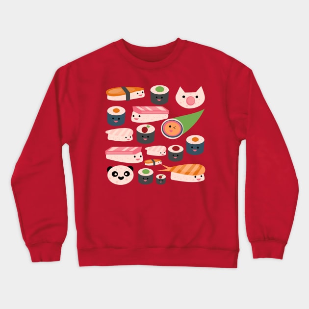 Kawaii sushi Crewneck Sweatshirt by bruxamagica